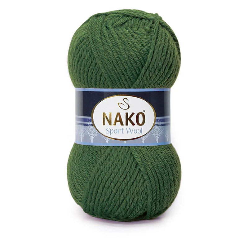 NAKO - Nako Sport Wool El Örgü İpi Haki 11946