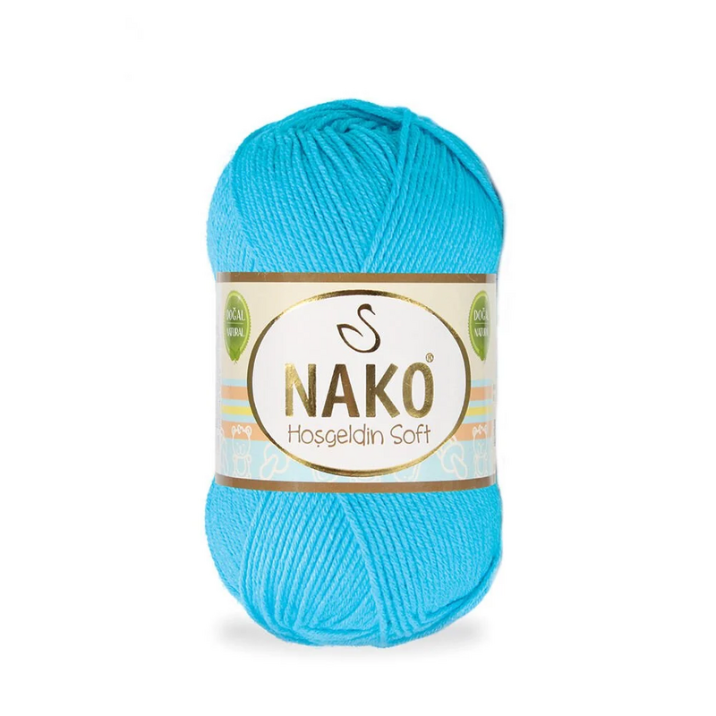 NAKO - Nako Hoşgeldin Soft El Örgü İpi | Turkuaz 5014