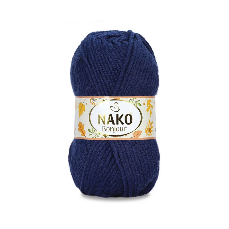 NAKO - Nako Bonjour El Örgü İpi | Lacivert 11458