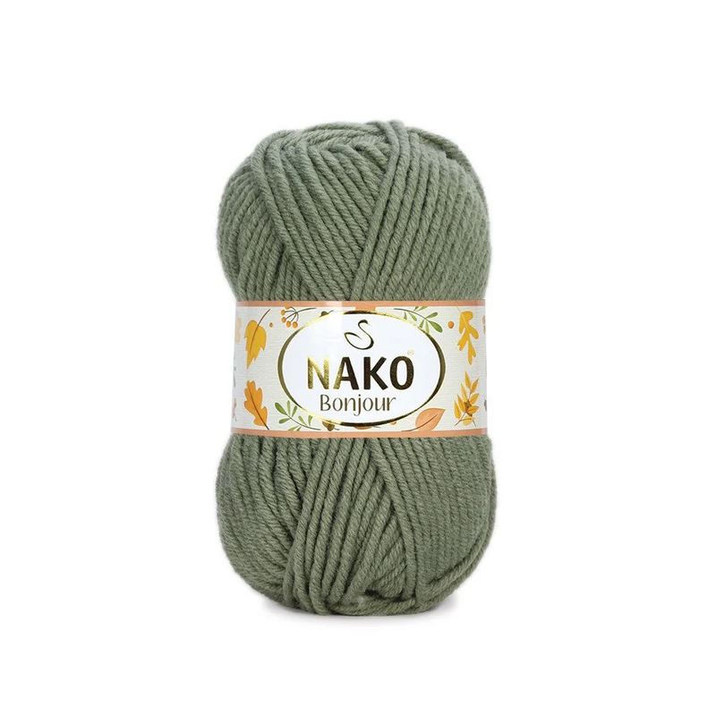 NAKO - Nako Bonjour El Örgü İpi | Haki 23845