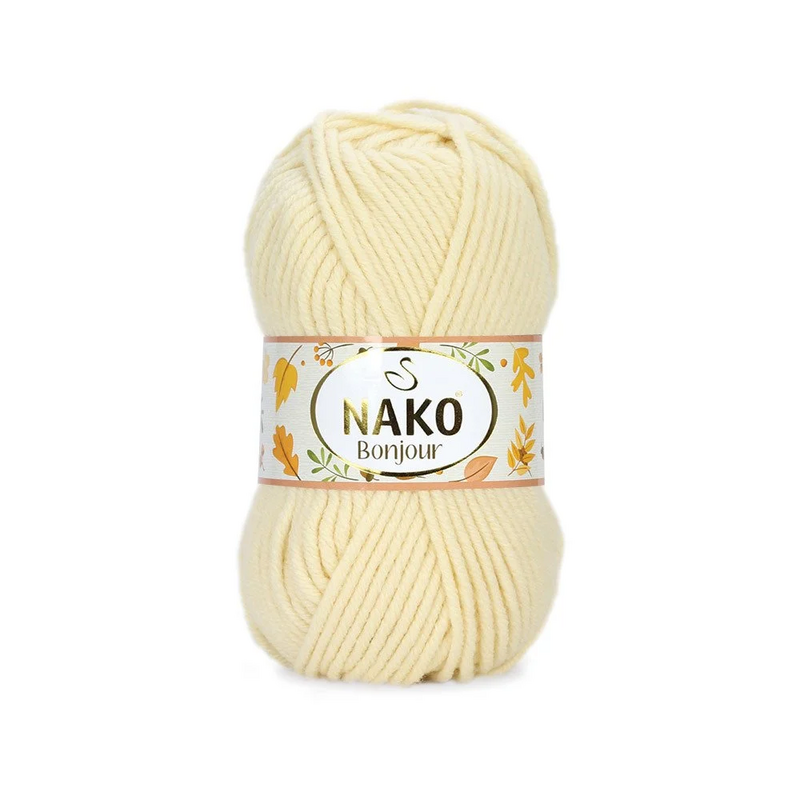 NAKO - Nako Bonjour El Örgü İpi | Krem 23688