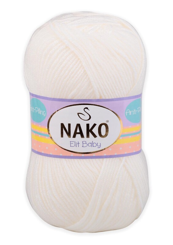 NAKO - Nako Elit Baby El Örgü İpi | Ekru 300