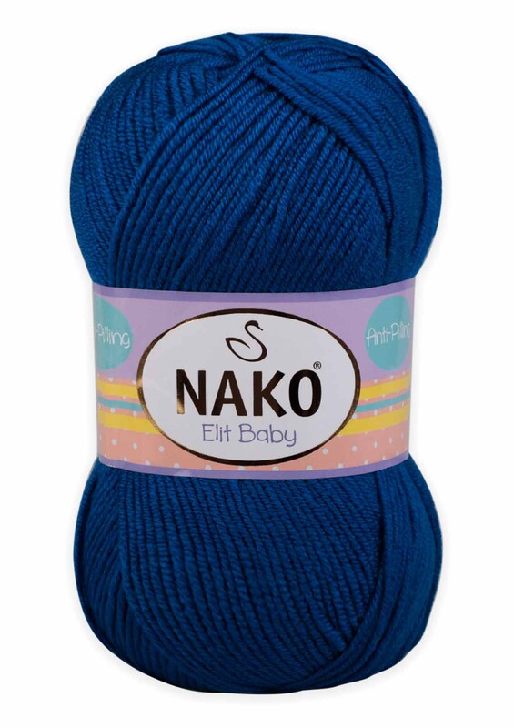 NAKO - Nako Elit Baby El Örgü İpi | Saks Mavi 10346