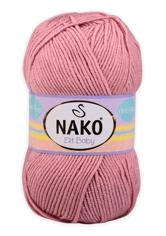 NAKO - Nako Elit Baby El Örgü İpi | Gül Kurusu 10325