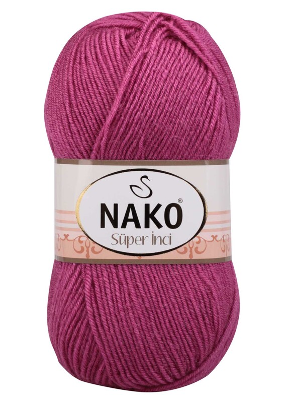NAKO - Nako Süper İnci El Örgü İpi 100 gr | Fuşya 4569
