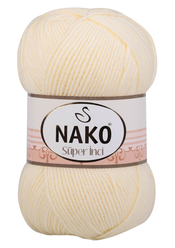 NAKO - Nako Süper İnci El Örgü İpi | Krem 256
