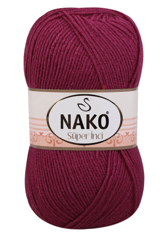 NAKO - Nako Süper İnci El Örgü İpi | Vişne Çürüğü 2187