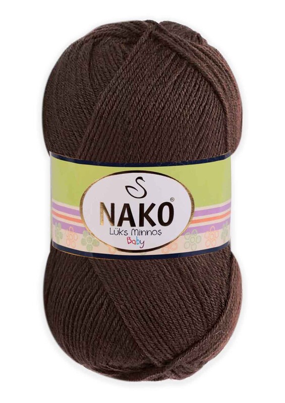 NAKO - Nako Lüks Minnoş El Örgü İpi | Kahverengi 1182