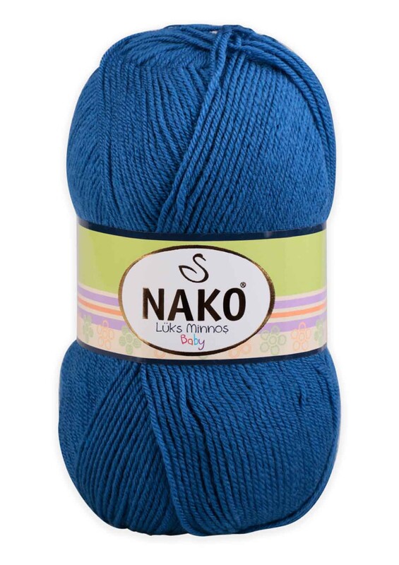 NAKO - Nako Lüks Minnoş El Örgü İpi 100 gr | Koyu Mavi 10084