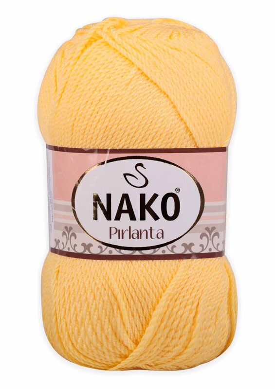 NAKO - Nako Pırlanta El Örgü İpi 100 gr | Saman Sarı 215