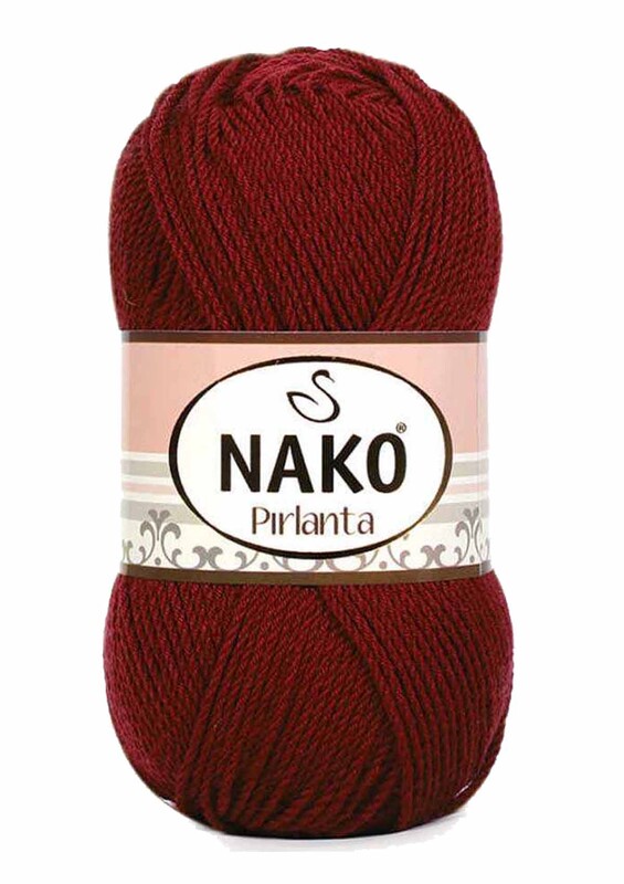 NAKO - Nako Pırlanta El Örgü İpi 100 gr | Koyu Kırmızı 1175