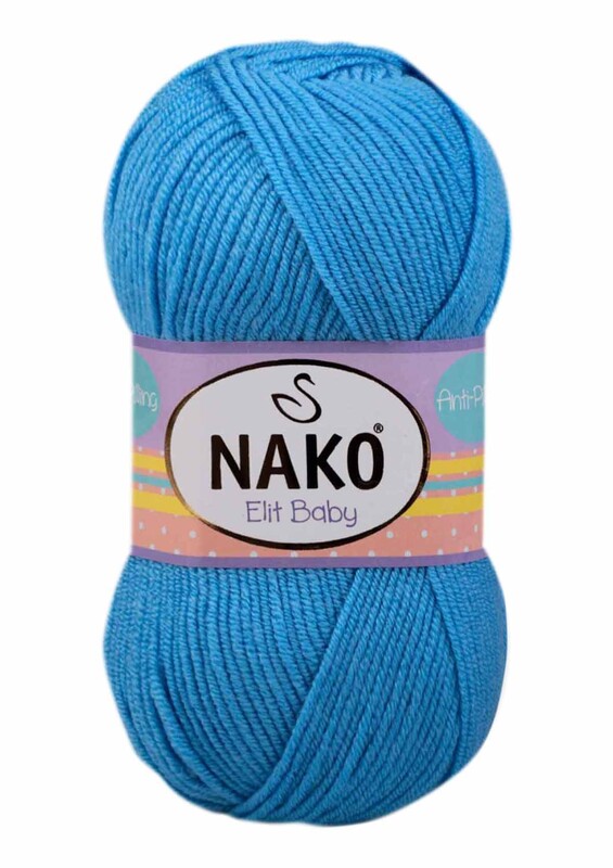 NAKO - Nako Elit Baby El Örgü İpi 100 gr | Alaska Mavisi 10119