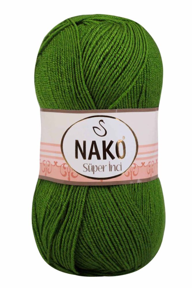 Nako Süper İnci El Örgü İpi | Yeşil 6574