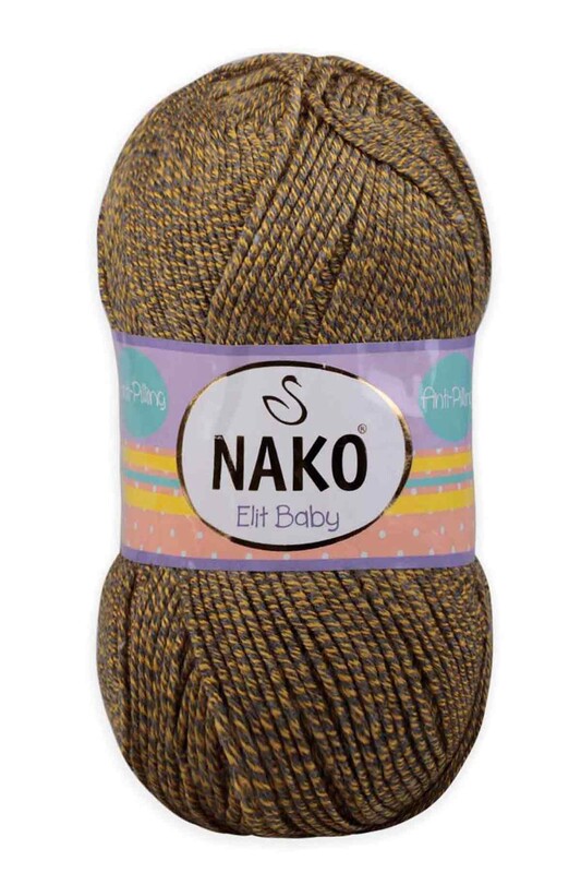 NAKO - Nako Elit Baby El Örgü İpi | Sarı Gri Muline 21354