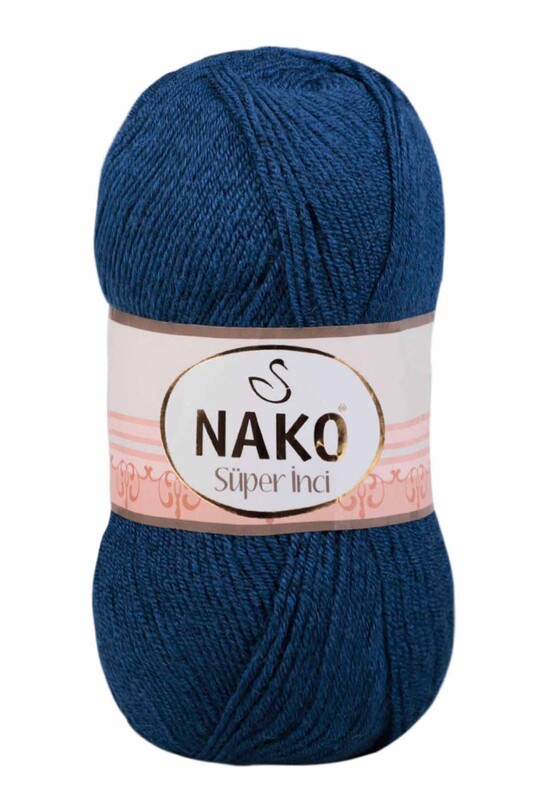 NAKO - Nako Süper İnci El Örgü İpi | Orta Mavi 517