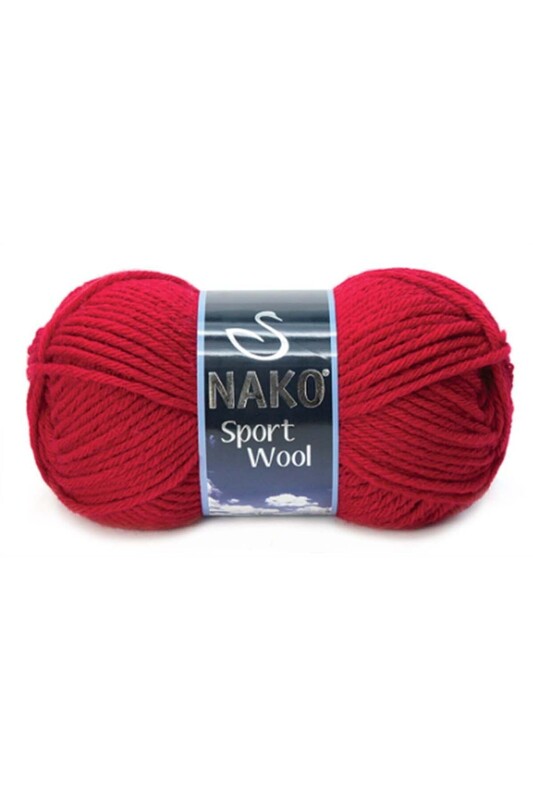 NAKO - Nako Sport Wool El Örgü İpi Karmen Kırmızı 3641