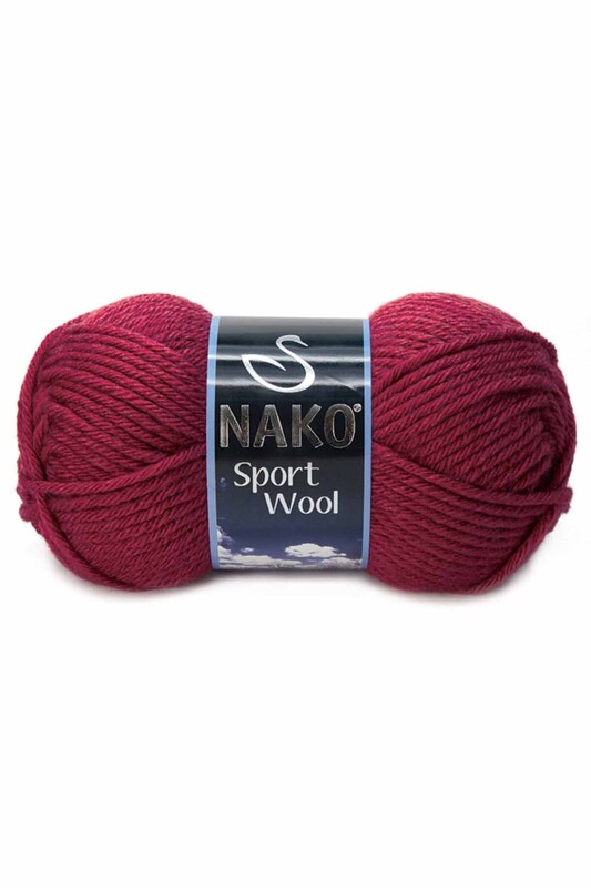 NAKO - Nako Sport Wool El Örgü İpi Bordo 6592