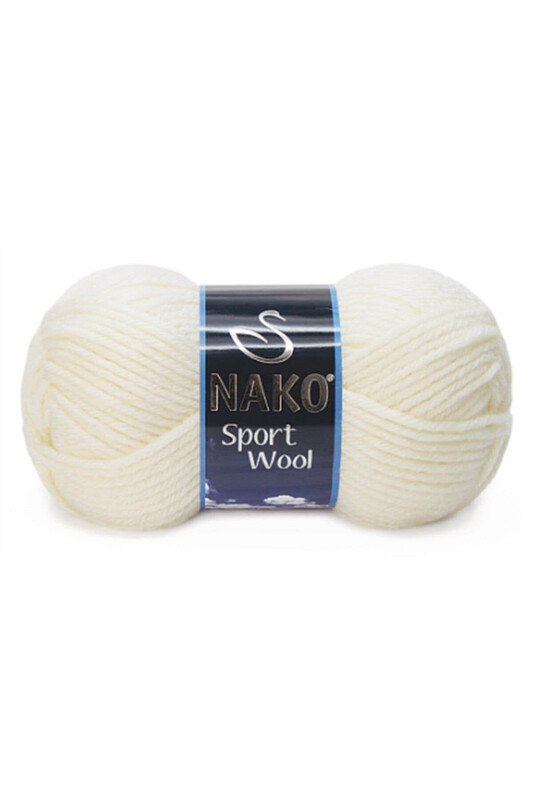 NAKO - Nako Sport Wool El Örgü İpi 100 gr Ekru 300