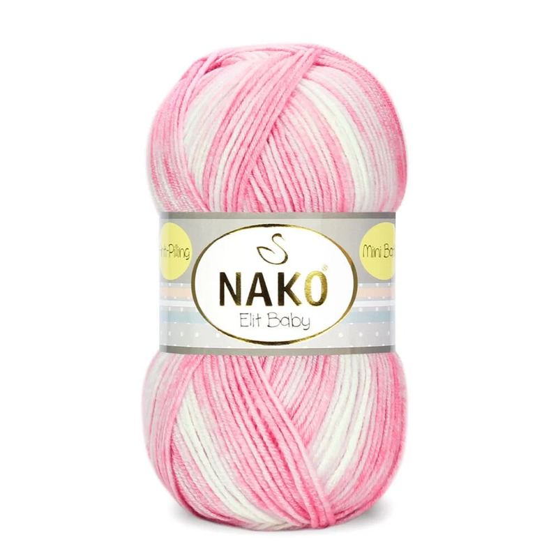 NAKO - Nako Elit Baby Mini Batik El Örgü İpi 100g 32454