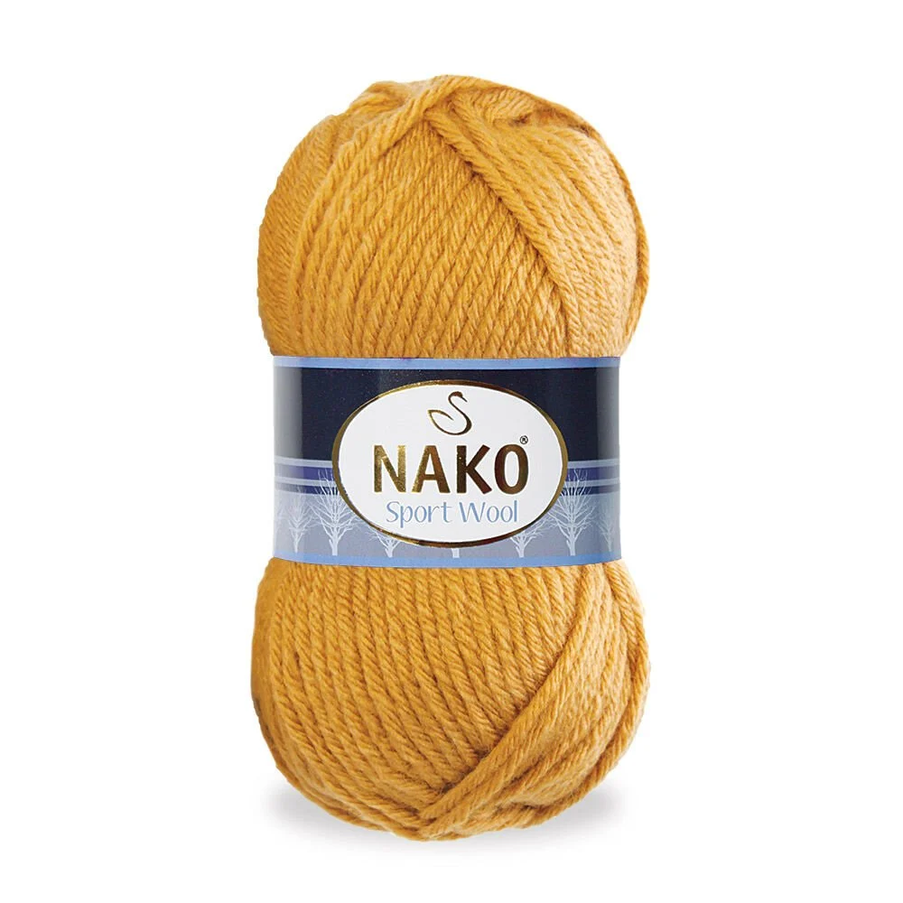 Nako Sport Wool El Örgü İpi Hardal 10129