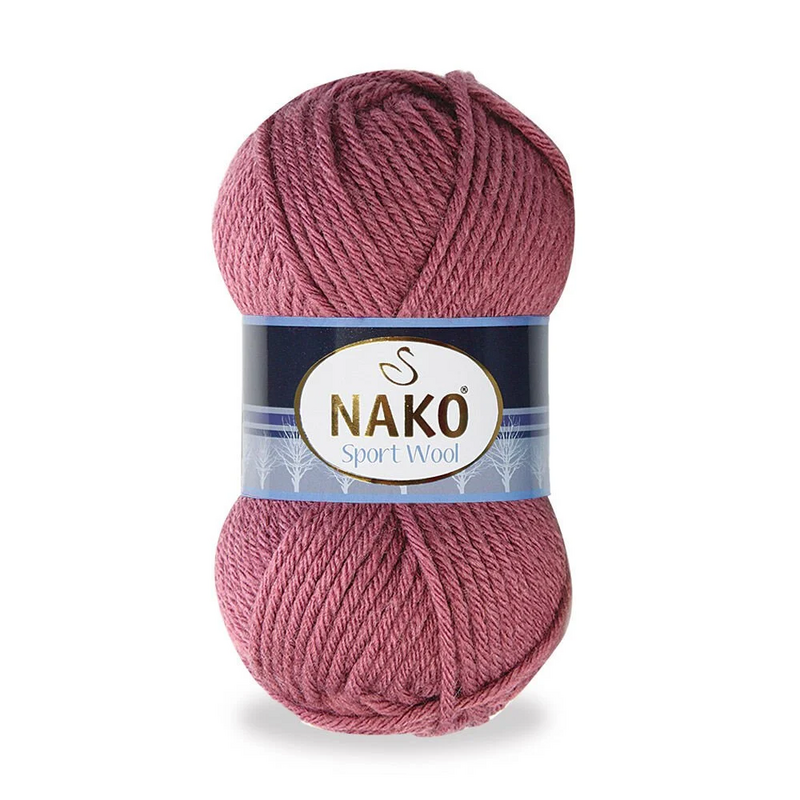 NAKO - Nako Sport Wool El Örgü İpi Gül Kurusu 327
