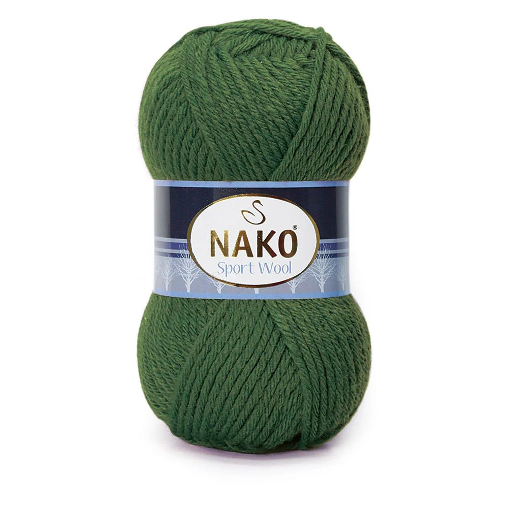Nako Sport Wool El Örgü İpi Haki 11946