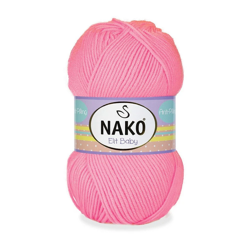 NAKO - Nako Elit Baby El Örgü İpi | Neon Pembe 12382
