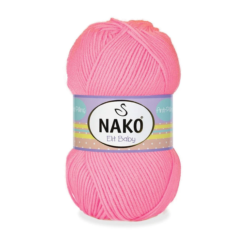 Nako Elit Baby El Örgü İpi | Neon Pembe 12382