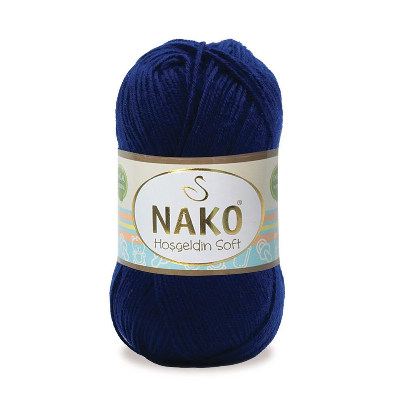 NAKO - Nako Hoşgeldin Soft El Örgü İpi | Lacivert 10094