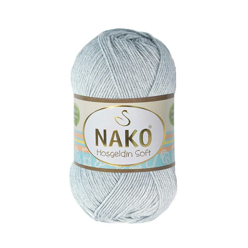 NAKO - Nako Hoşgeldin Soft El Örgü İpi | Gri 4895
