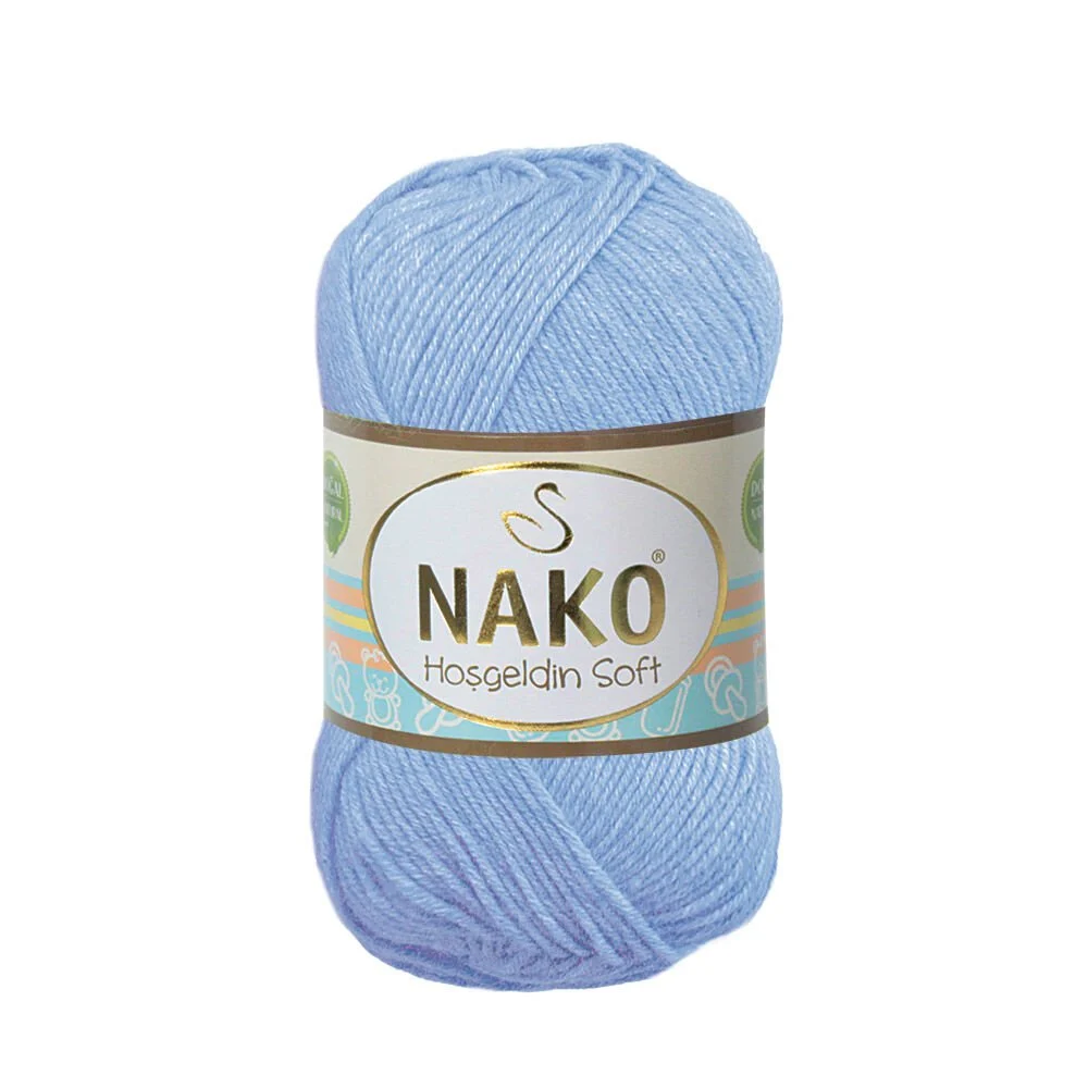 Nako Hoşgeldin Soft El Örgü İpi | Mavi 10305