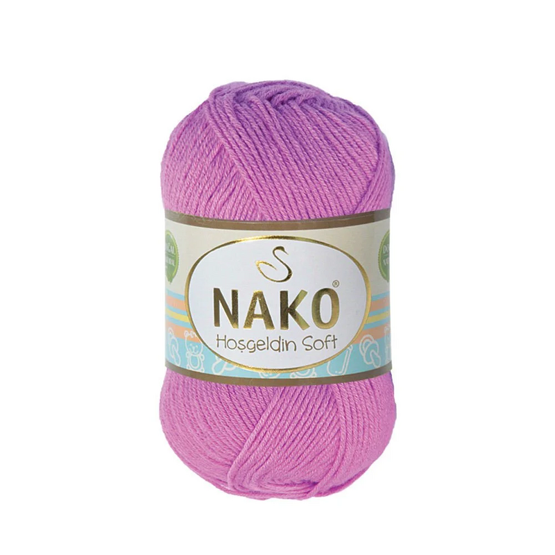 NAKO - Nako Hoşgeldin Soft El Örgü İpi | Gül 1249