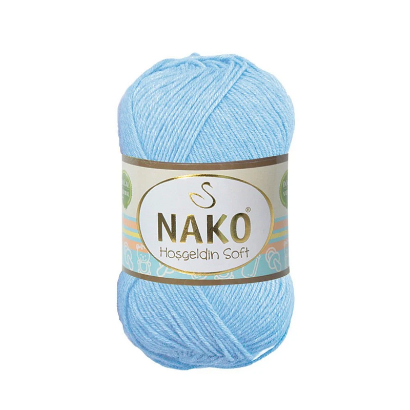 NAKO - Nako Hoşgeldin Soft El Örgü İpi | Ufuk Mavisi 214