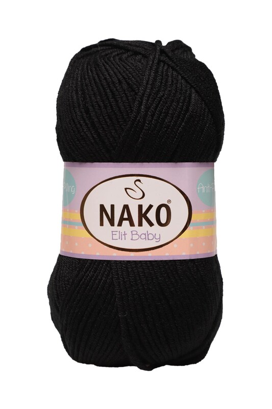 NAKO - Nako Elit Baby El Örgü İpi | Siyah 217
