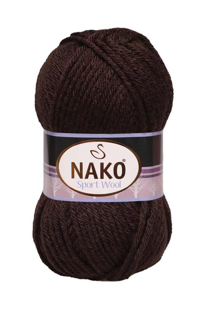 Nako Sport Wool El Örgü İpi Koyu Kahve 4987
