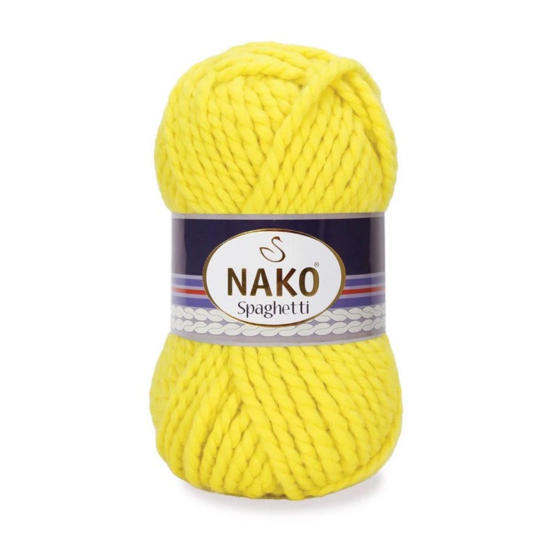 NAKO - Nako Spaghetti El Örgü İpi | Sarı 10633