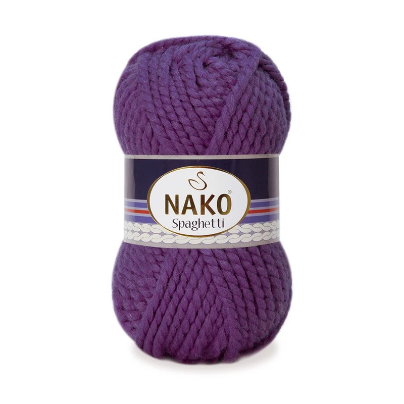 NAKO - Nako Spaghetti El Örgü İpi | Mor 11209