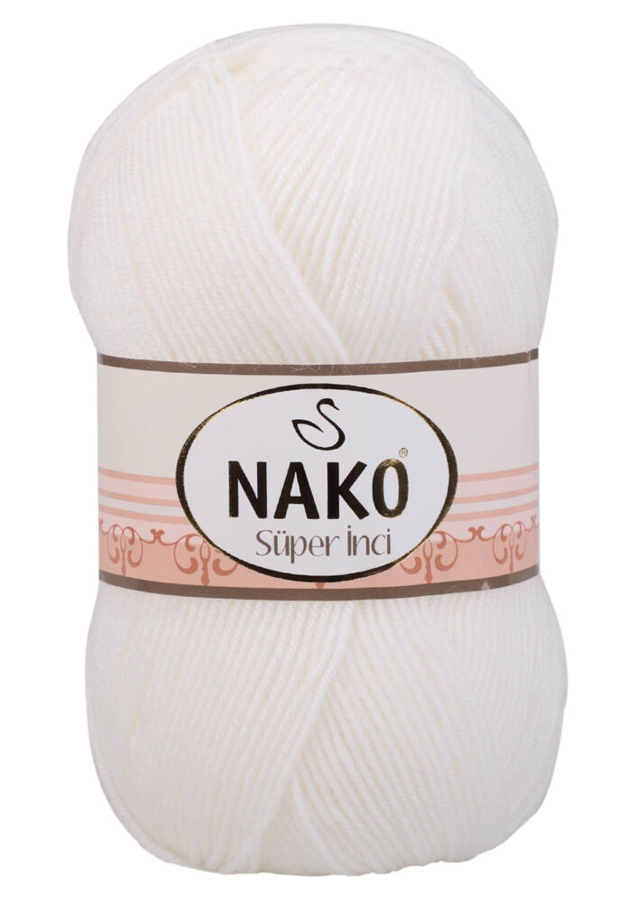 Nako Süper İnci Yarn|White 208