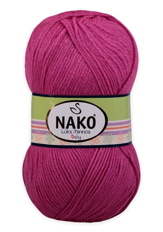 NAKO - Nako Lüks Minnoş Yarn| Pink 3658