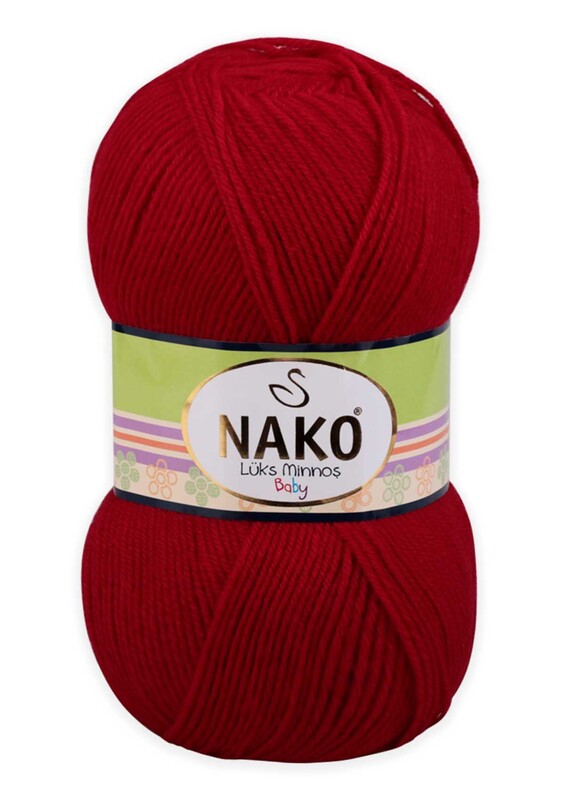 NAKO - Nako Lüks Minnoş Yarn| Red 3641
