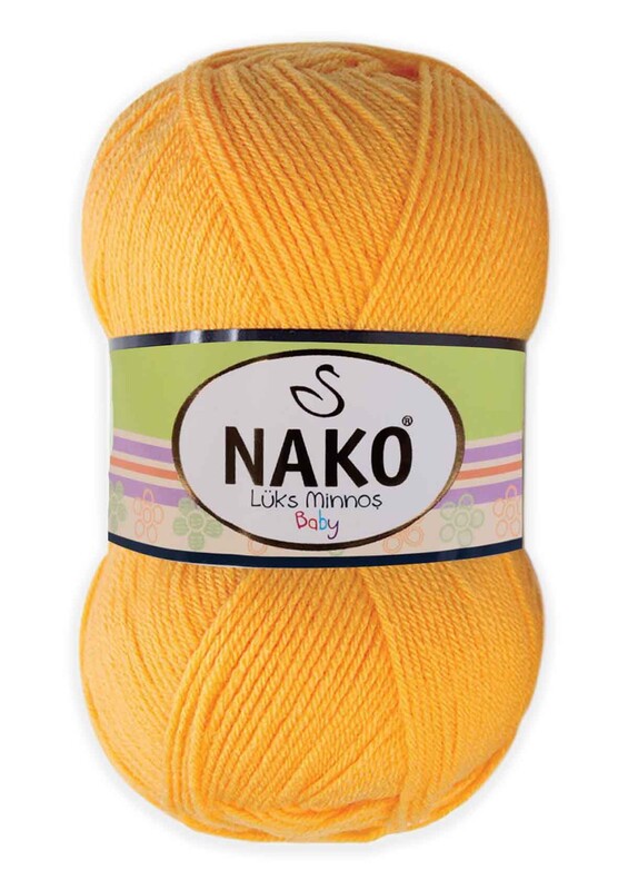 NAKO - Nako Lüks Minnoş Yarn| Dark Yellow 3639