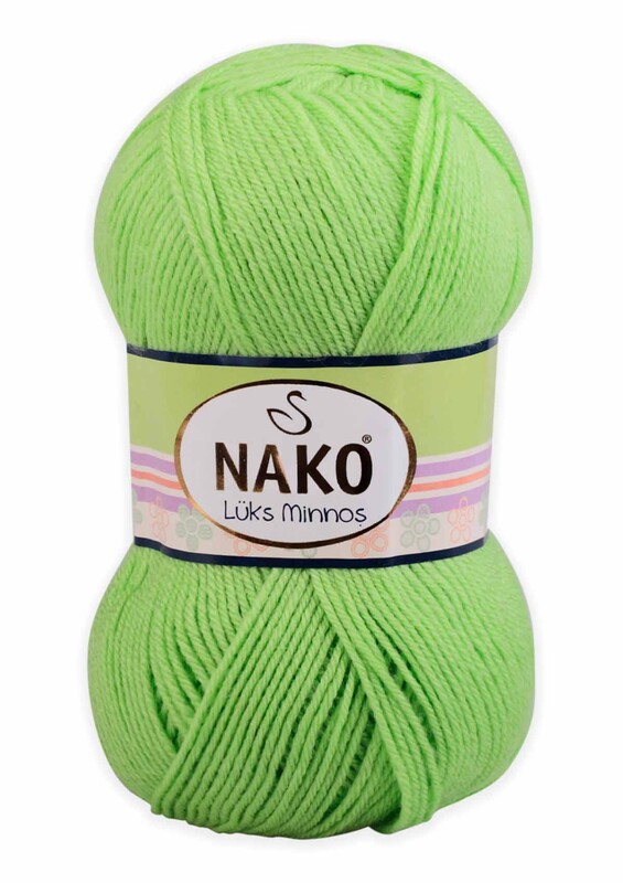 NAKO - Nako Lüks Minnoş Yarn| Green 3335