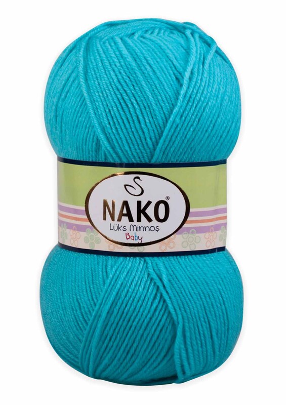 NAKO - Nako Lüks Minnoş Yarn| Turquoise 3323