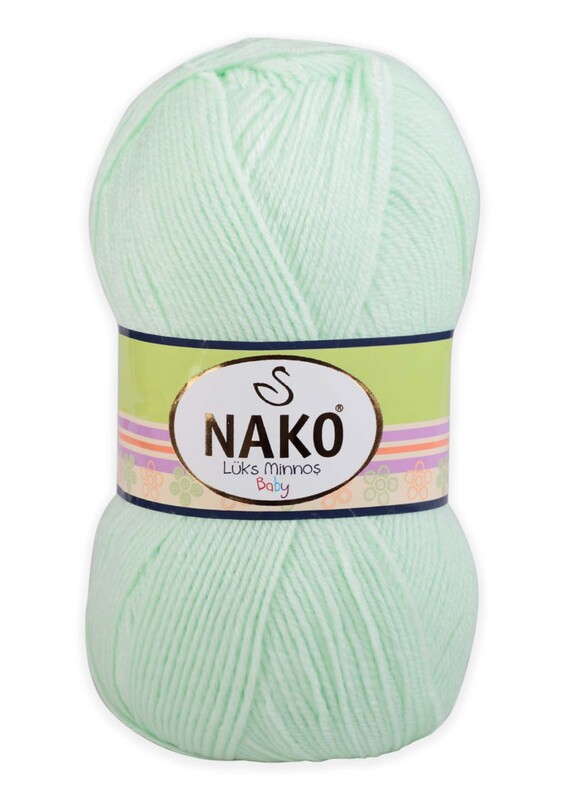 NAKO - Nako Lüks Minnoş Yarn| Light Green 2587
