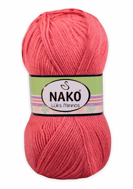 NAKO - Nako Lüks Minnoş Yarn| Coral 11198