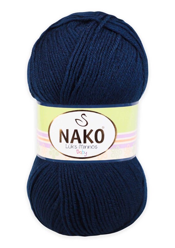 NAKO - Nako Lüks Minnoş Yarn| Navy Blue 10094
