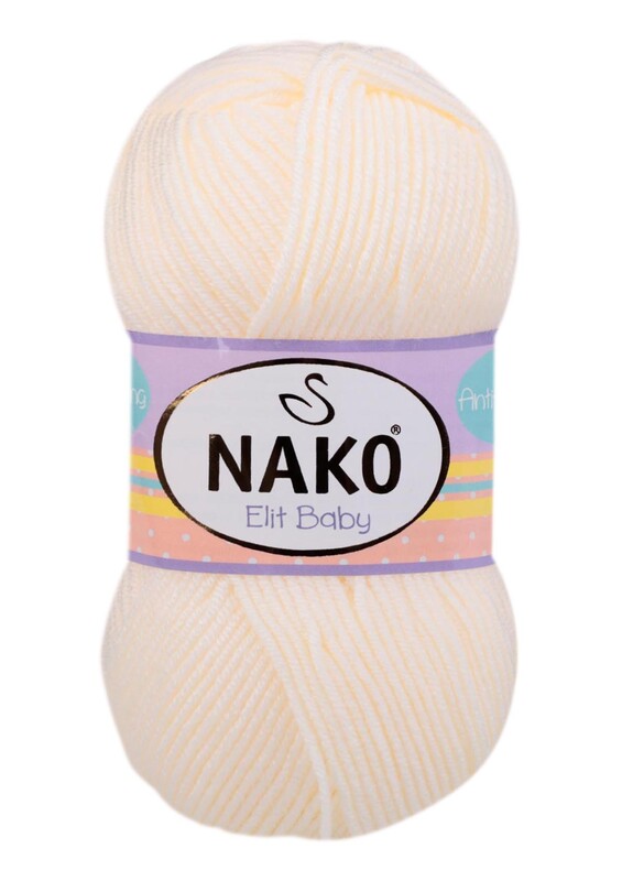 NAKO - Nako Elit Baby El Örgü İpi | Ekru 99064