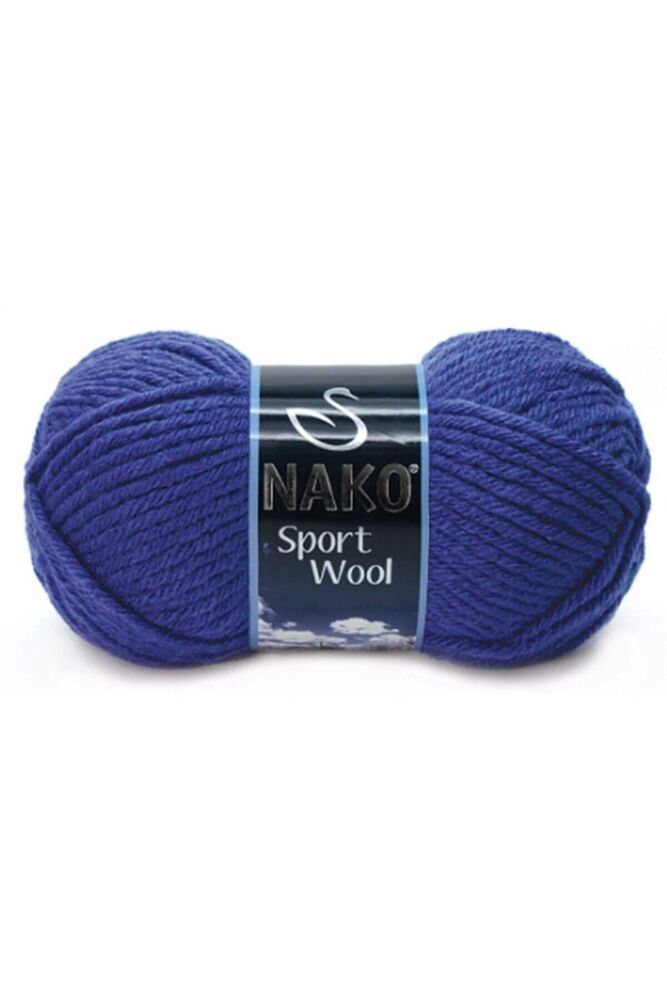 Nako Sport Wool Yarn|Sax-blue 10472