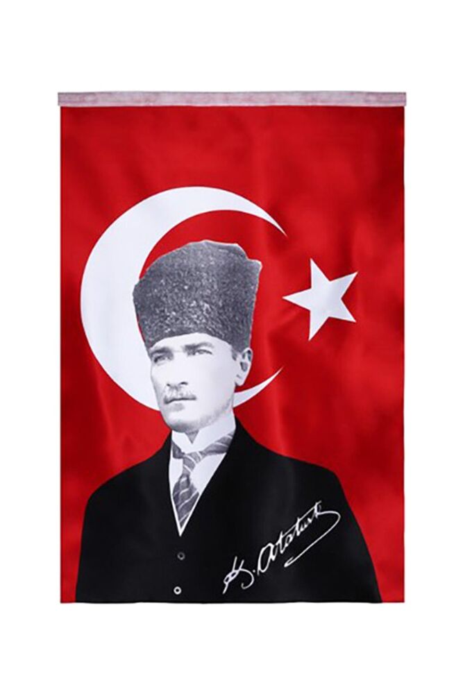 Atatürklü Bayrak 100x150 cm
