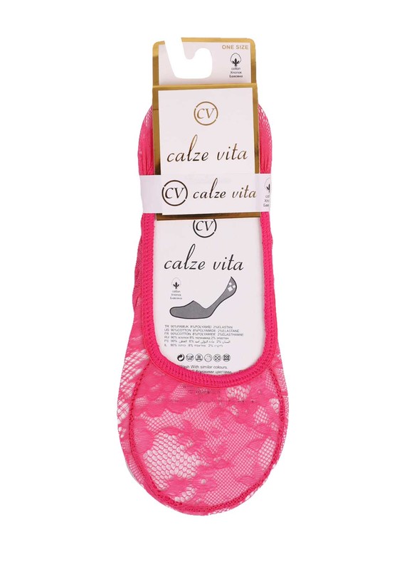 Calze Vita Lace No Show Socks 335 | Pink - Thumbnail